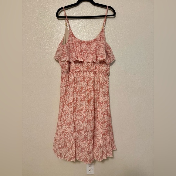 Maurices Beige and Coral Patterned Dress - Picture 4 of 4